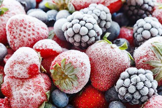 Como usar frutas e frutas congeladas